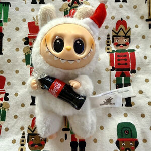 POPMART The Monsters Labubu Santa Hat Coca-Cola Christmas Plush